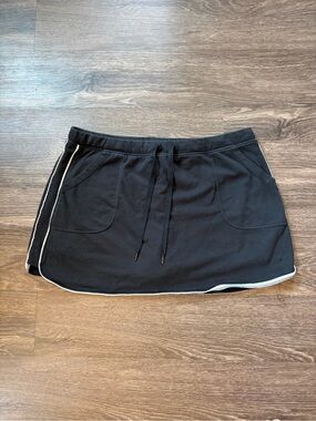 Danskin Y2K Black Mini Skort Pilates Tennis Athletic XL